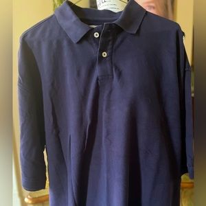 2/$20. ”LINEA UOMO” NAVY POLO SHIRT MADE IN ITALY 🇮🇹 SIZE XLT  EUC